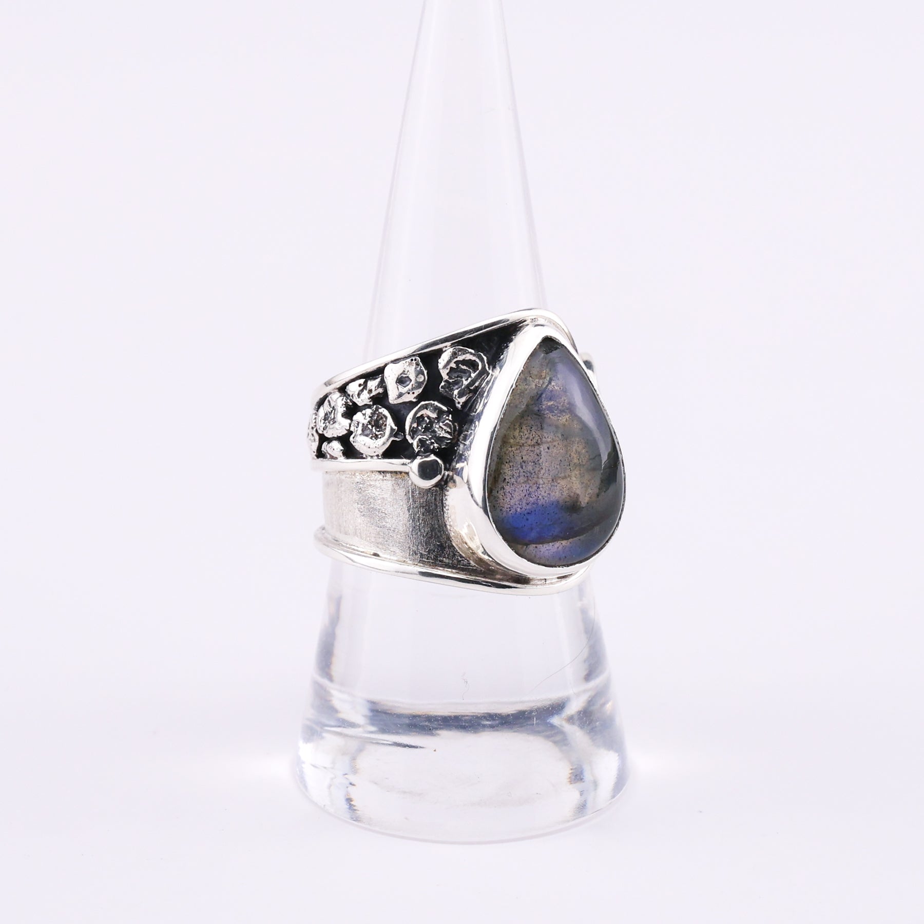 Labradorite and silver ring - Theo