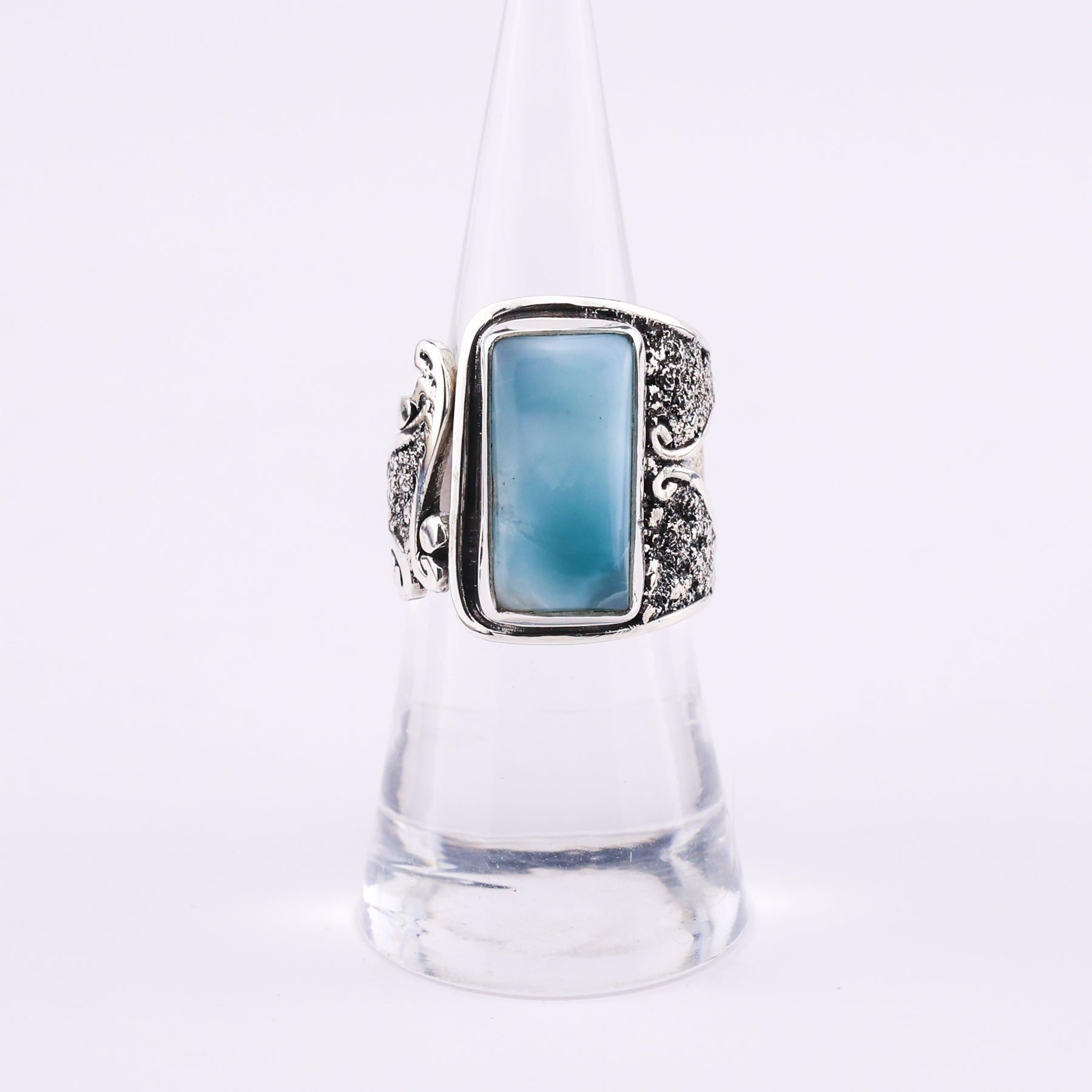 Larimar and silver ring - Melisan