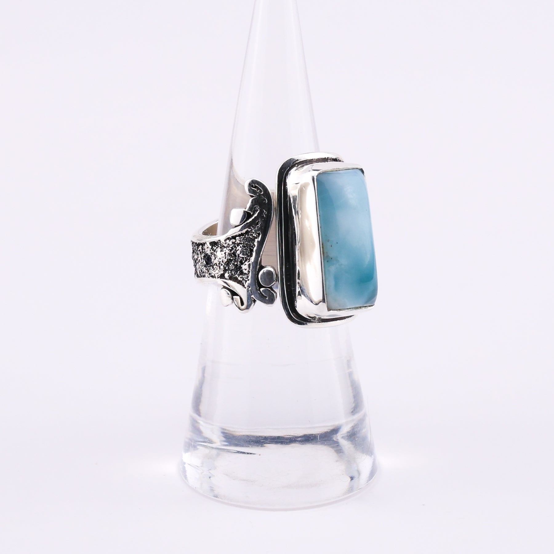 Larimar and silver ring - Melisan