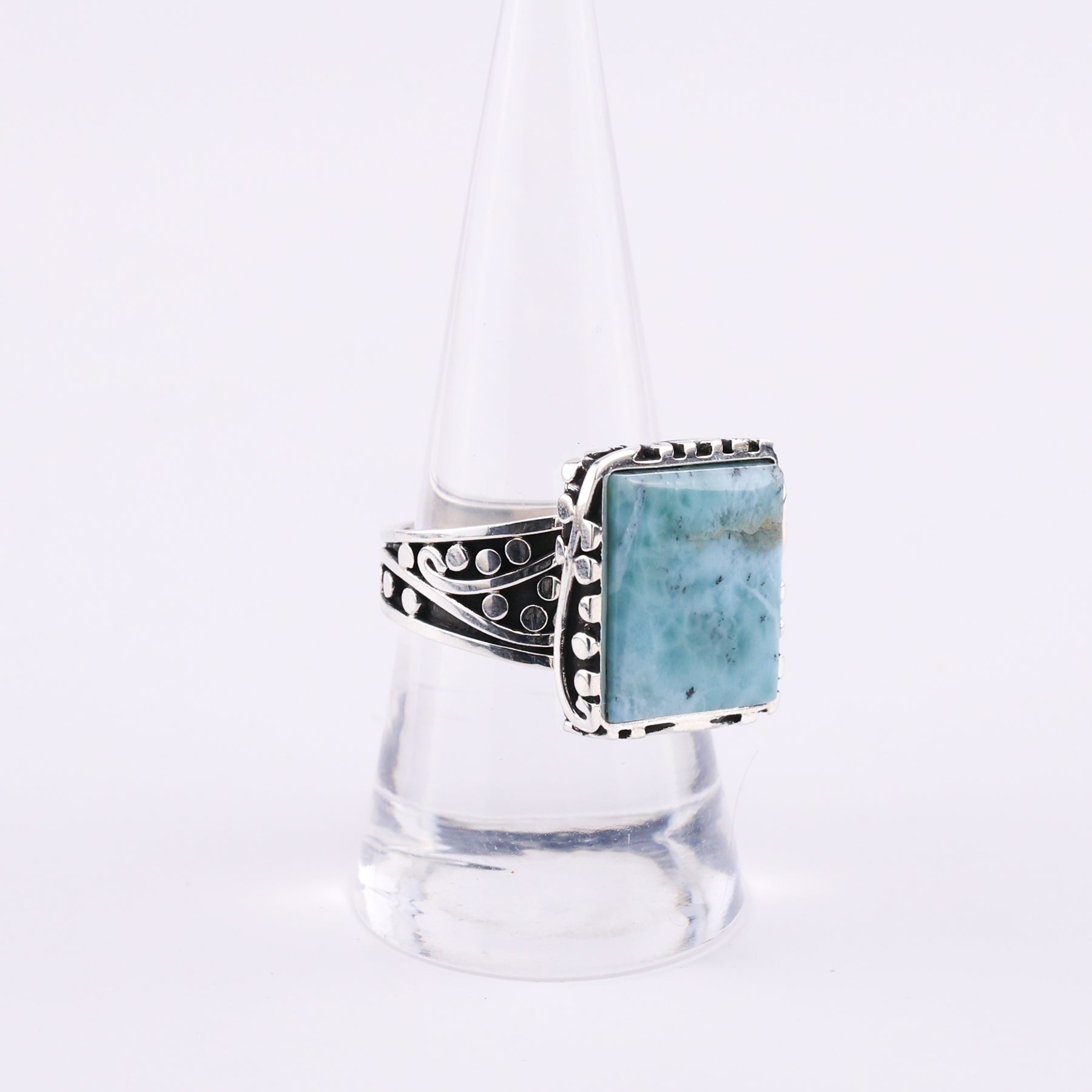 Larimar and silver ring - Renli