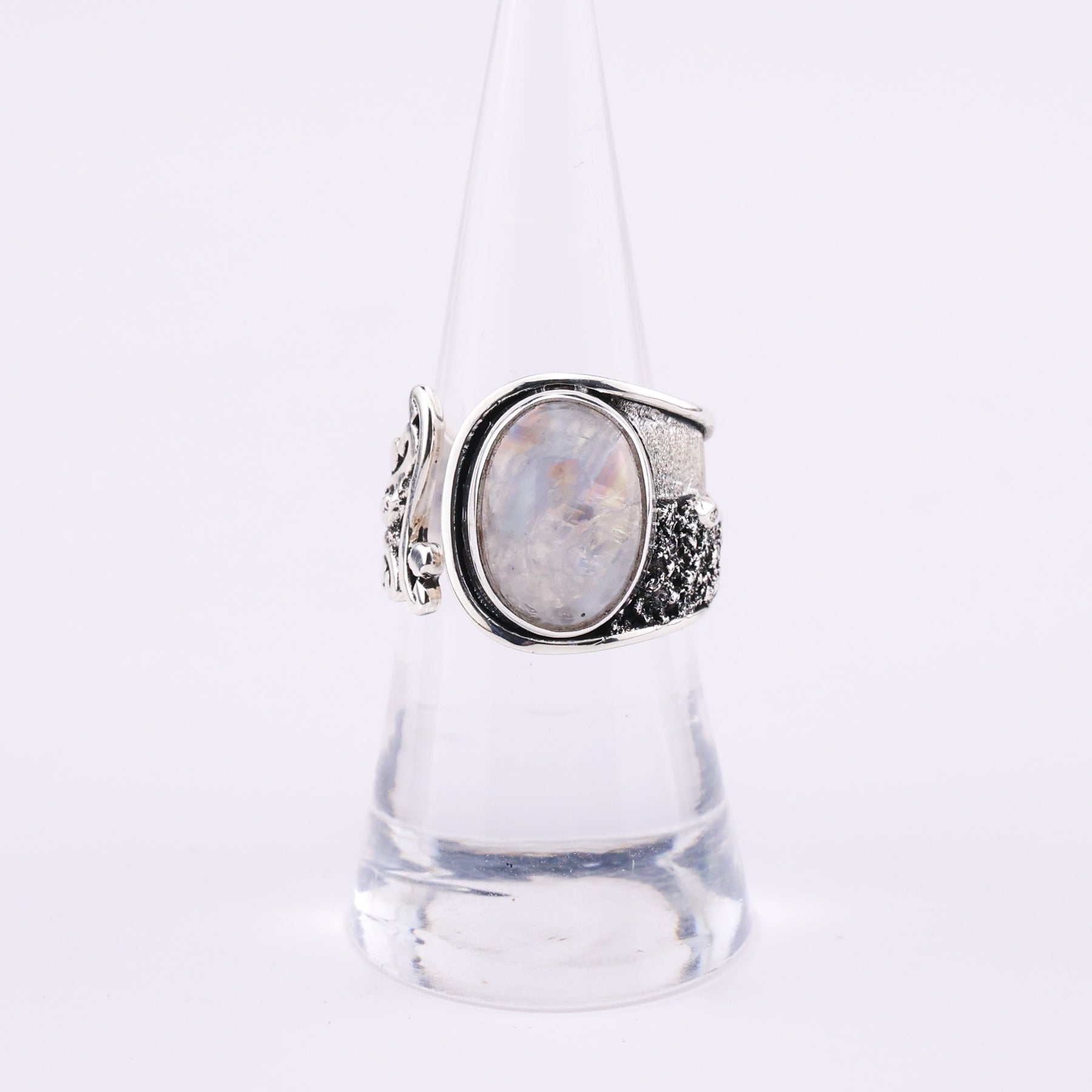 Moonstone and silver ring - Sans