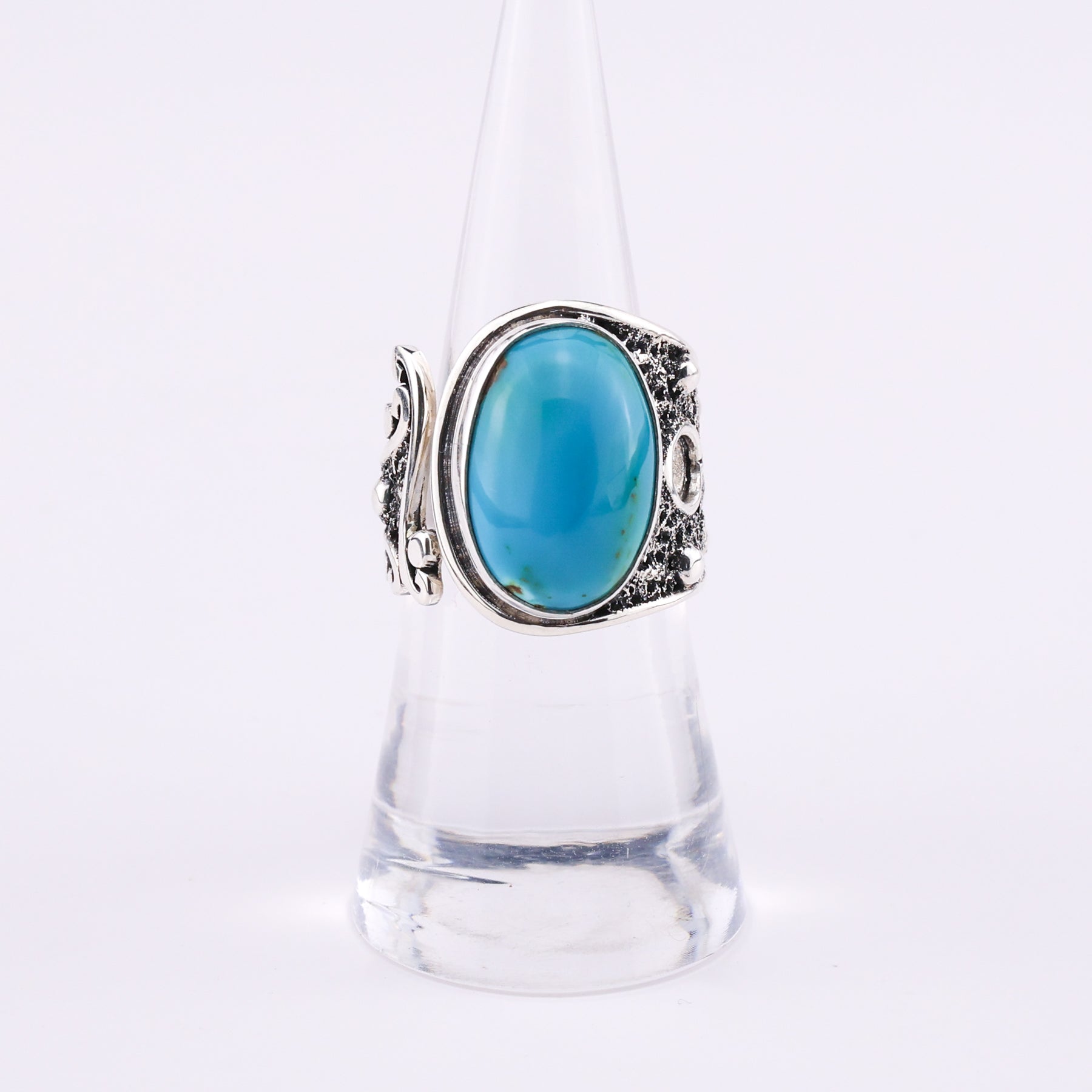 Turquoise and silver ring - Euro